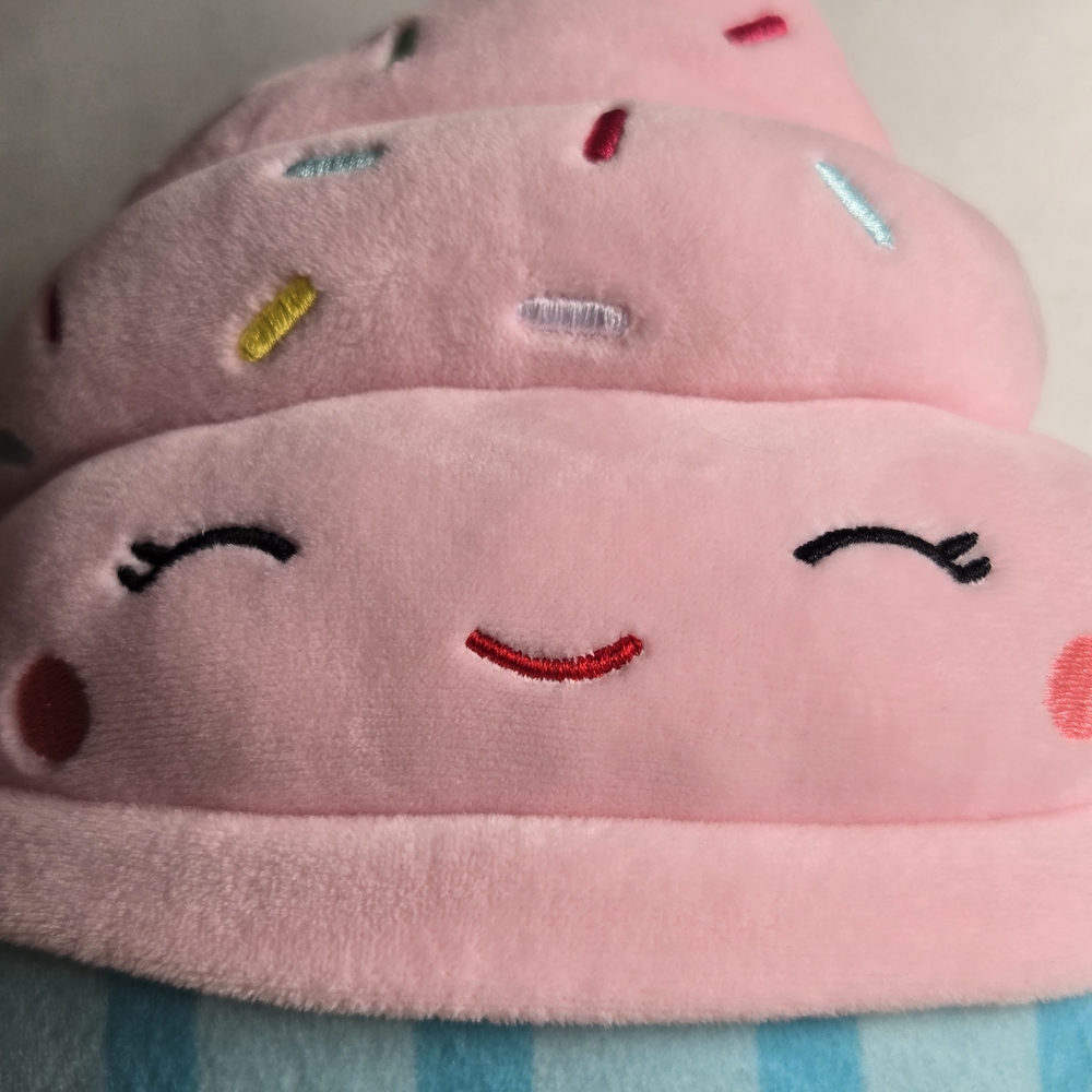 Squishmallows Blue and White Plush